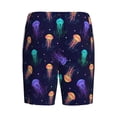 thumbnail image 5 of Easygdp Sea Jellyfish Men's Short Pajama Pants, Sleep Shorts, Household Pants, Casual Pants with Pockets - Small, 5 of 9
