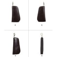 thumbnail image 4 of Travel Nail Clippers Pouches Leather Manicure Set Travel Case Grooming Set Organizer with Keychain for Father Boyfriend, 4 of 7