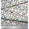 thumbnail image 2 of Soimoi Cotton Voile Fabric Thread Reel,Pin & Machine Sewing Fabric Prints by Yard 56 Inch Wide, 2 of 3