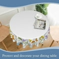 thumbnail image 6 of Blooming Floral Round Tablecloth 60 Inch,Spring Summer Flowers Waterproof Table Cloth Cover Cover Heat Resistant for Kitchen Dining Indoor Outdoor Farmhouse Decor, 6 of 6