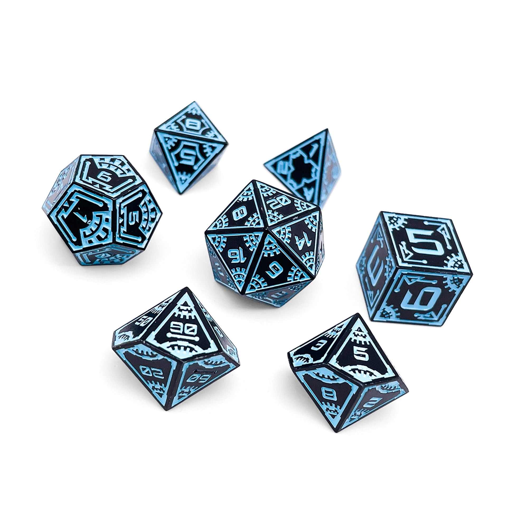 DnD Dice | Force Field - Space Dice 7 Piece RPG Set | Norse Foundry