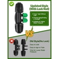 thumbnail image 4 of Locked Barbed Tee Connectors /\uD to /\uD Drip Irrigation Fittings Kit /mm to /mm Tube Lock Female Connector Way Barbed Lock Irrigation Parts for Watering System, 4 of 7
