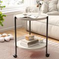 thumbnail image 4 of Sbnonk Mini Table Easy Small Apartment Bedside Table Small Table Home Decor, 4 of 6