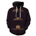thumbnail image 1 of Sudadera con capucha y cremallera con estampado 3D de grafiti geométrico para hombre y mujer, estilo Harajuku 3D, 1 of 6