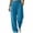 Blue, variant on Plus Size Women Sweatpants Elastic High Waist Wide Leg Active Pants Solid Walking Casual Trousers S-3XL