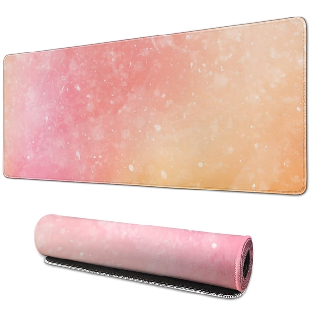 Go Gold for Gaming: Large, Non-Slip 'Stay Positive' Mousepad - With Stitched Edges and Waterproof Design for Optimal Office or Home use