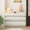 White+MDF, variant on LHSHID 6 Drawer Dresser for Bedroom,White Dresser No Handle,Modern 6 Chest of Drawers with Wide Storage