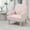 Pink, variant on Jopath Accent Chairs Upholstered Armchair Modern Arm Chair Comfy Single Sofa With Retro Wooden Legs & Nailhead Trim For Bedroom Living Room, Holds 300lbs Light Blue