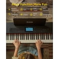 thumbnail image 4 of Piano digital Donner DDP-95 de 88 teclas para principiantes, negro, 4 of 9