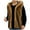 Brown, variant on Mink Coats for Men Hooded Collar Sleeveless Jacket Fashion Colorblock Fuzzy Warm Midweight Winter Outdoor Snow Coat Gray M