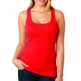 thumbnail image 2 of Womens Racerback Tank Top Seamless Stretch Sleeveless Solid Cami Sports Red, 2 of 7