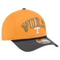 thumbnail image 3 of Men's New Era Tennessee Orange/Charcoal Tennessee Volunteers Arch Two-Tone Rope 9FORTY A-Frame M-Crown Adjustable Hat, 3 of 5