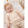 thumbnail image 5 of RUINIXCW Toddler Baby Boy Girl Crewneck Fleece Sweatshirt Nebworn Infant Baby Girl Boy Spring Fall Winter Warm Clothes Long Sleeve Solid Basic Pullover Sweater Shirts Tops, 5 of 9