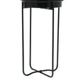 thumbnail image 4 of CosmoLiving by Cosmopolitan 31", 25"H Black Metal Planter with Removable Stand (2 Count), 4 of 11