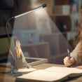thumbnail image 2 of LED Desk Lamp | Clip-On Adjustable Brightness USB Powered Eye Protection Reading Light | 3 Lighting Modes | Flexible Aluminum Stand | 1 Pack | White | 15.3x10.6in, 2 of 9