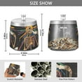 thumbnail image 2 of Yayeee Ashtray with Lid for Cigarette Smokeless Stainless Steel Home Ash Holder, Colorful Skeleton Sun, 2 of 7
