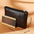 thumbnail image 3 of SUNYCUTER Leather Coin Purse Pouch Change Purse With Zipper For Men Women, 3 of 4