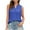 Blue, variant on Scyoekwg Dressy Tops for Women Casual Sleeveless Tank Tops Summer Trendy Notch Neck Eyelet Tunic Shirts Solid Color Loose Blouses (Yellow,L)