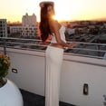 thumbnail image 5 of EASYBRAUS Women Summer Two Piece Crop Top and Maxi Skirt Set Elegant Sleeveless Outfit, 5 of 7