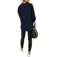 thumbnail image 2 of JBEELATE Women's Washed Denim Jacket Long Sleeve Button Down Gifts for Women, 2 of 6