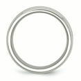thumbnail image 2 of Stainless Steel Polished Brown Wood Inlay Enameled 8.00mm Ring 11.5 Size, 2 of 6
