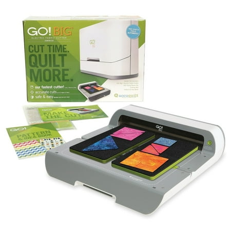 AccuQuilt GO! Big Electric Fabric Cutter & Starter Set (Best Fabric Cutting Machine For Quilting)