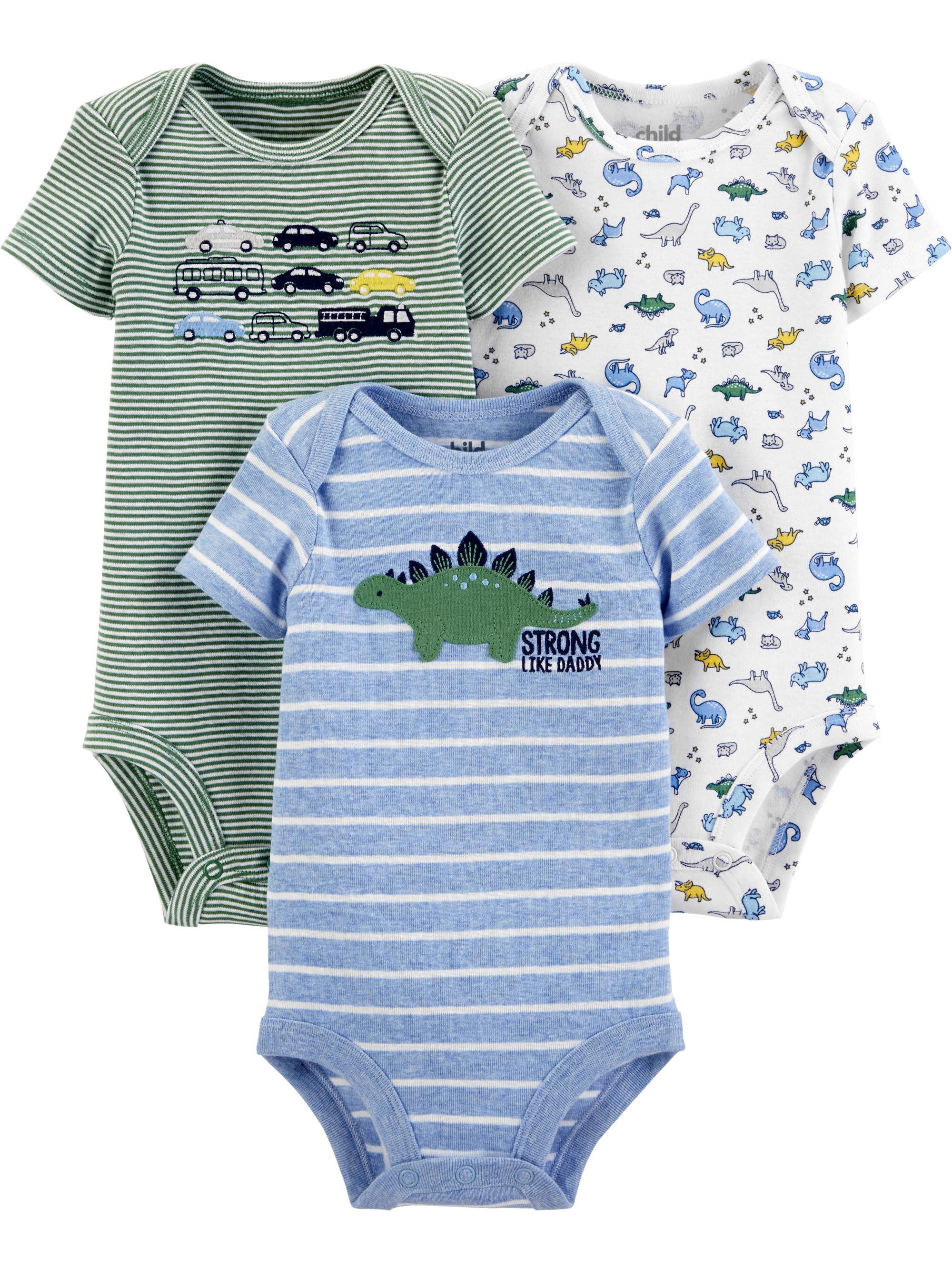 6-9M SIZES: PREEMIE BABY BOY'S 3-PC FOOTED OUTFIT SET *NWT- CARTER'S 
