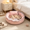 thumbnail image 5 of Dmlowu Cozy Dog Bed for Medium Size Dogs, Warm Soft Cat Bed with Thickened Cushion, Round Donut Sleeping Dog Beds for Indoor Outdoor, Machine Washable, 5 of 6