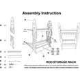 thumbnail image 4 of Vertical Fishing Rod Holder - 16-Pole Storage for Garage, Camper & Boat -  & Weatherproof Tool Organizer, 4 of 5