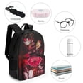 thumbnail image 2 of Hazbin Hotel Casual Backpack Shoulder Bag Daypack Computer Bag with Pocket High Capacity Schoolbag for Student College, 2 of 8