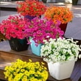 thumbnail image 6 of 12PCS Artificial Fake Flowers Plants for Outdoor Outside Spring Summer Decoration, Colorful Morning Glory UV Sun Resistant Realistic Faux Flower for Planter, Fruit, 6 of 9