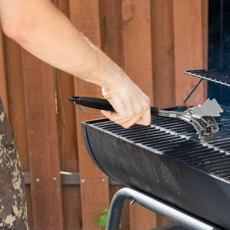 Grill Brush and Scraper, BBQ Cleaning Brush for Outdoor Grill