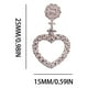 thumbnail image 4 of Xihbxyly Pendientes de Diamantes, Elegante Diseño de Corazón Hueco, Detalle de Perla Extraíble, Ideales para El Día a Día, Ideales para Ocasiones Especiales, Ideales para Momentos Románticos., 4 of 7