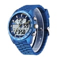 thumbnail image 3 of YATSSO Men's Military Watch Outdoor Sports Electronic Watch Tactical Army Wristwatch LED Stopwatch Waterproof Digital Analog Watches, 3 of 5