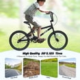 thumbnail image 3 of iRerts 20 inch Freestyle Kids Bike, Single Speed Bicycle for Boys Girls Aged 7-10 Years Old, Fits Height 48"-61", Black, 3 of 6