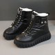 thumbnail image 1 of Botas de nieve para mujer, de invierno, más zapatos de pan de terciopelo, botas cortas de algodón para nieve con suela gruesa antideslizantes, zapatos cálidos de algodón, 1 of 6
