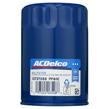 ACDelco PF61E Engine Oil Filter Fits select: 1999-2002 CHEVROLET SILVERADO, 2006-2011 CHEVROLET IMPALA