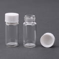 thumbnail image 2 of Glass Vials with White Screw Caps 5ml (0.17 oz) Clear Liquid Sampling Sample Glass Bottles Vials for Chemistry Lab Chemicals 50PCS, 2 of 6