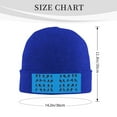 thumbnail image 4 of Ice Hockey Beanie Hat Men Women Warm Printed Cap Knit Beanies Hats Outdoor Winter Blue, 4 of 4