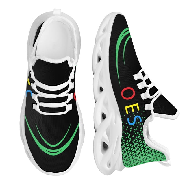 Zapatillas de deporte de malla con diseño de la Orden del Este de OES Sistars para mujer, zapatos de plataforma con cordones, ligeros y transpirables