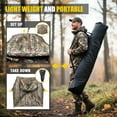 thumbnail image 6 of Hunting Blind with Full Open Door 360° See Throught Ground Blind for Deer Hunting Blaze Orange Safety Panels, Portable Hunting Blind Camouflag, 6 of 9