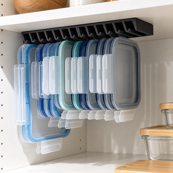 ARTLOX 10-Slot Lid Organizer In Cabinet, Keeps Food-Container Lids Upright, Separated and Easy to Grab