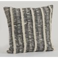 thumbnail image 4 of Laddha Home Designs 18" Black and Gray Distressed Square Throw Pillow, 4 of 4