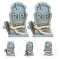 thumbnail image 2 of 10 piezas de lápidas decorativas de resina para Halloween, decoración en miniatura, 2 of 7