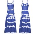 thumbnail image 3 of Viikei Sleeveless Dress Summer Dresses for Women Plus Size Dresses Clearance Round Neck Sleeveless Gradient Tie-Dye Striped Casual Bohemian Maxi Dress, 3 of 8