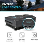 Renogy Rover 60 Amp 12V/24V/36V/48V DC Input MPPT Solar Charge Controller Auto Parameter Adjustable LCD Display Solar Panel Regulator