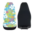 thumbnail image 6 of XYZCANDO Floral and Leaf Patterns Car Seat Covers for Man Stretchy Car Front Seat Covers Interior Accessories Breathable, for Sedan SUV Truck, 6 of 10