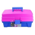 thumbnail image 1 of Caja Multiusos Vanity Rosa/azul Con Candado De Combinación, 1 of 3