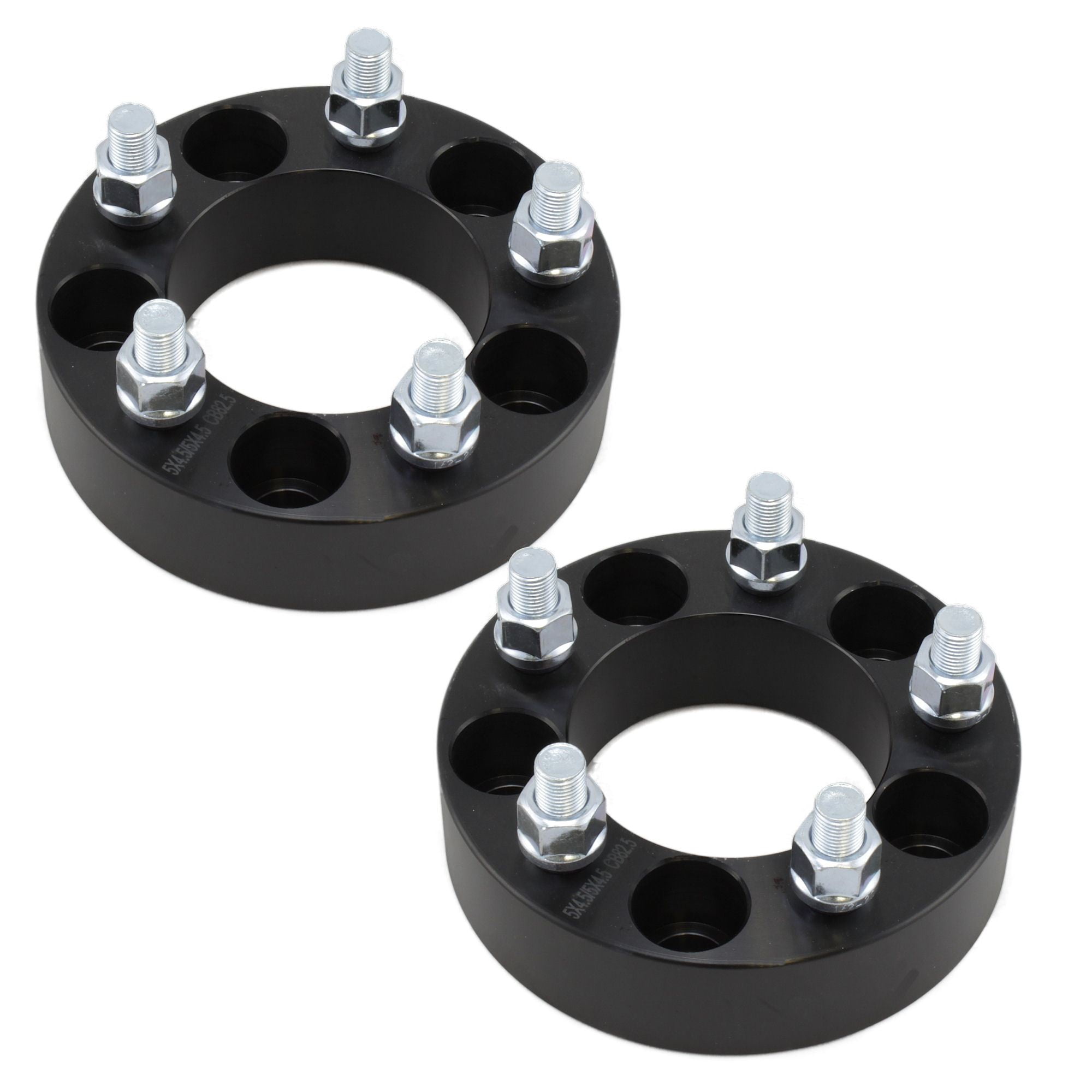 4X black wheel spacers 5x4.5 1/2" studs 1.5" thick for Ford Mustang Edge Ranger 