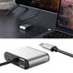 thumbnail image 1 of Concentrador usb, Adaptador usb, Concentrador 8 en un con VGA 1080P, 4K, Puerto USB 3.0, Puerto de carga PD, Lector de tarjetas, Puerto shamjiam Adaptador de Dongle Hub USB C, 1 of 9
